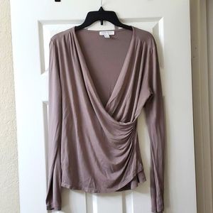 Forever 21 Long Sleeve Wrap Top